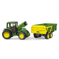 John Deere 6920 + Wannenkippanhänger