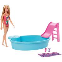 Barbie Pool und Puppe
