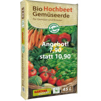 Bio Gemüse und Hochbeeterde