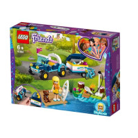 LEGO®, Stephanies Cabrio mit Anhänger 41364, Friends, 6,1x26,2x19,1 cm, 166 Teile, 41364