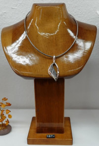 Silber Collier mit Designs-Anhänger