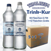Trinkkur 60+12 Flaschen Thalheimer Heilwasser prickelnd 0,75 lt