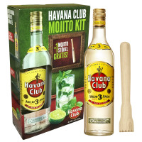 Havana Club Anejo 3 Anos 0,7 lt mit Stößel im Geschenkskarton