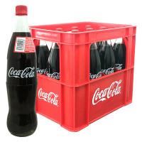 Coca Cola Glasflasche 1 lt. x 12 Fl.