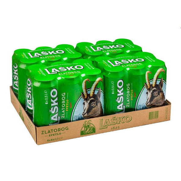 Lasko Zlatorog Dosen 0,5 lt x 24 D.