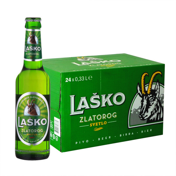 Lasko Zlatorog 0,33 lt. EW x 24 Fl.