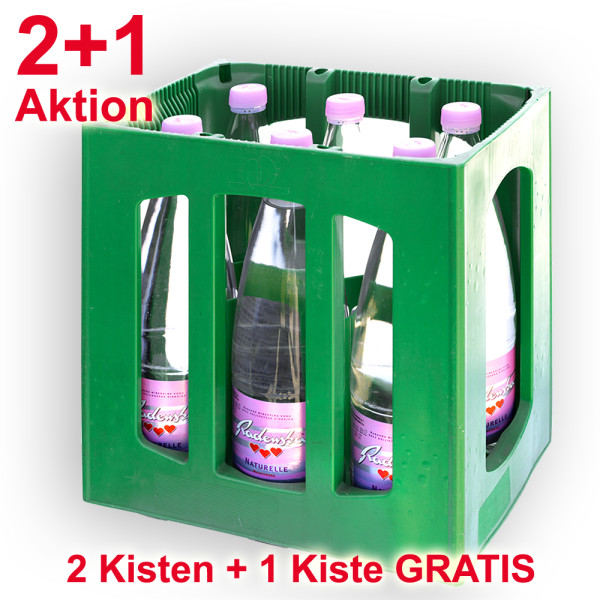 2 Kisten Radenska Naturelle lt x 6 Fl. + 1 Kiste Gratis