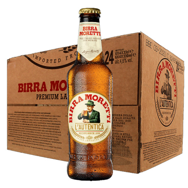 Birra Moretti 0,33 lt EW x 24 Flaschen