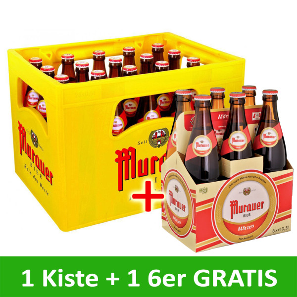 Murauer Märzen 0,5 lt x 20 Fl + 6er-Träger Gratis