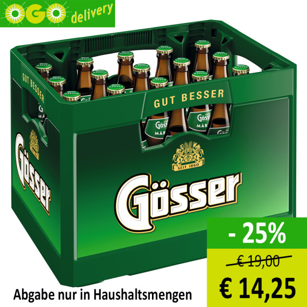 Gösser Märzen 0,5 lt x 20 Fl (25% Aktion)